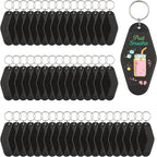 Yoption 50pcs Blank Motel Keychain Bulk by Yoption