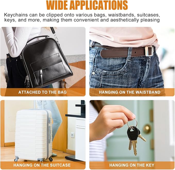 mankk 40PCS 1 inch Key Fob Hardware Set - Image 6