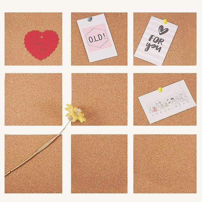 BENECREAT 6 Pack 11.7x8.2" Self-Adhesive Cork Sheets Rectangle Insulation Cork - Image 7