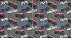 Monster Truck Black Round Ring Binders 1.5 Inch Racing Cars 3 Ring Clipboard - Image 2