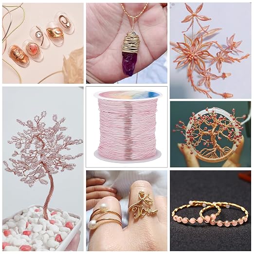 203 Feet Tarnish Resistant Copper Wires 24 Gauge Jewelry Craft Wires Beading - Image 5