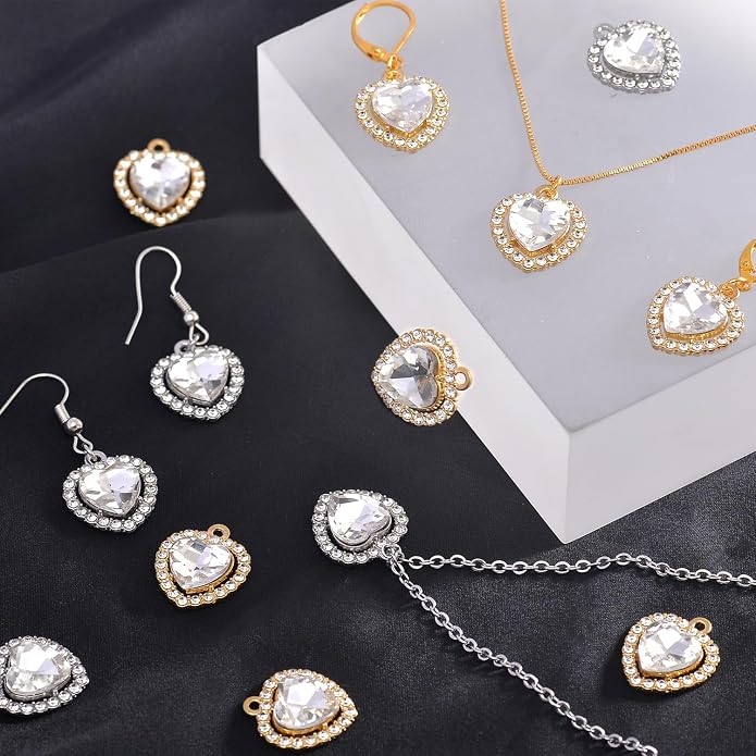 stino 40/48Pcs Paired Crystal Pendants Charms - Image 4