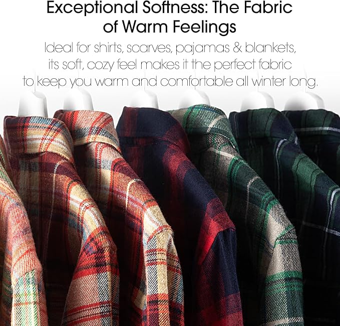 Pico Textiles 6 Yards Bolt Tan and Olive Tartan Plaid Flannel Fabric - Image 5