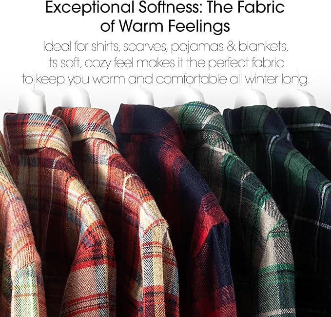Pico Textiles 10 Yards Bolt Red and Black Tartan Plaid Flannel Fabric - Image 5