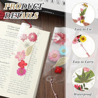 Fuyoooo 376 Pcs Pressed Flowers Bookmark Making Kit, DIY Bookmark Laminating - Image 3