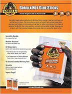 Gorilla Hot Glue Sticks, Full Size 8" Long x 0.43" Diameter - Image 4