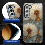 for Samsung Galaxy S23 Case, Dandelion Stained Glass Pattern Glossy 2 in 1 - Image 6