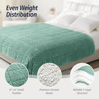 Wemore Fleece Weighted Blanket for Adults, Dual Sided Cozy Soft Sherpa Heavy - Image 5