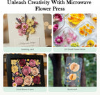Aboofx Microwave Flower Press Kit, 6.3" Quick Drying Pressed Flower Art Kit - Image 5