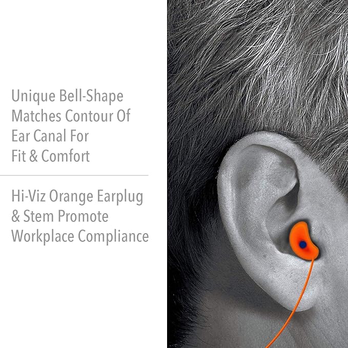 Howard Leight by Honeywell Quiet Corded Reusable Earplugs, 5-Pair Vending Pack - Image 5