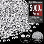 5000pcs 2mm Resin Rhinestones Bulk - Image 2