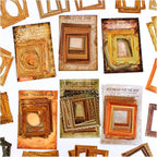 180 Pieces Vintage Scrapbook Picture Frame Cutouts Paper Stickers by Diuhofart