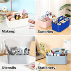 Multiuse Caddy Organizer with Handle, Portable Plastic Tote Bin - Image 2
