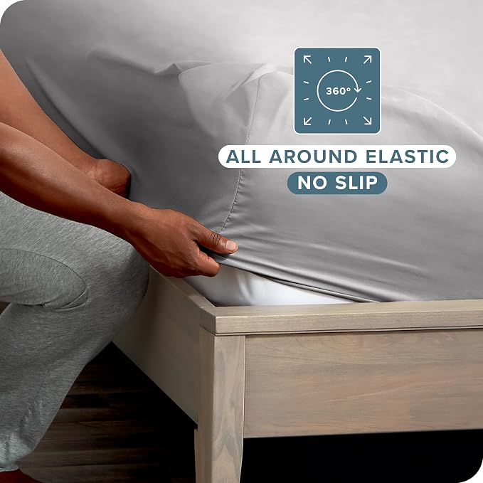 Bare Home 5-Pack Fitted Bottom Ultra-Soft Sheets Queen - Image 3