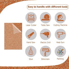 2 Pack 8'' x 12'' Glitter Orange Acrylic Sheet, 3mm Thick Acrylic Plexiglass - Image 4
