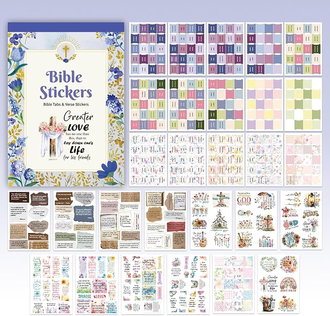 320 Pcs Bible Tabs with Christian Stickers - Image 7