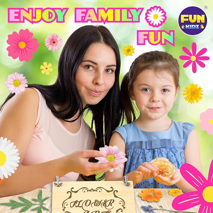 Creative Flower Press Kit for Kids, FunKidz 9 Layers Wooden Pressed Flowers - Image 8