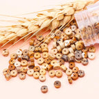 Natural Stone Heishi Beads for Necklace Making, 4 mm x 2 mm Small Flat Round - Image 7