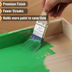 Bates- Paint Brushes, 12 Pack, Treated Wood Handle, Paint Brushes - Image 4