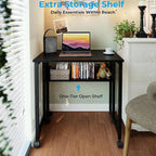 GreenForest Folding Desk with Wheels, 31.5" Rolling Table - Image 5