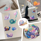 50 Pcs Clear PET Snail Aesthetic Stickers - Image 3