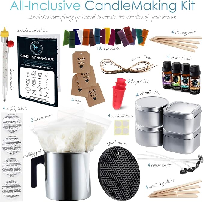 Hearth & Harbor Organic Soy Candle Making Kit - Image 2