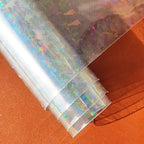 HYANG Transparent Fragment PVC Super Clear Holographic Vinyl Faux Leather - Image 3