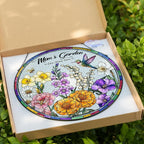 LOVELYPOD Custom Grandma Birth Flowers Stained Glass Sun Catcher, Grandmas - Image 5
