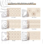 6 Pcs Free Motion Quilting Template Series - Image 2