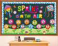 Spring is in The Air Bulletin Board Set Colorful Floral Butterfly Photo Craft by Yiaoyinnz
