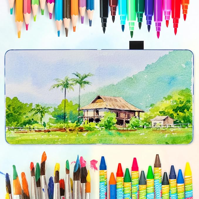 5x5 Handy Portable Handmade Cloth Fabric Hardcover Sewing Binding Travel - Image 5