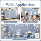 Cottage Blue Bulletin Board Roll Non-Woven Fabric Poster 16in X 20ft | Back to - Image 7