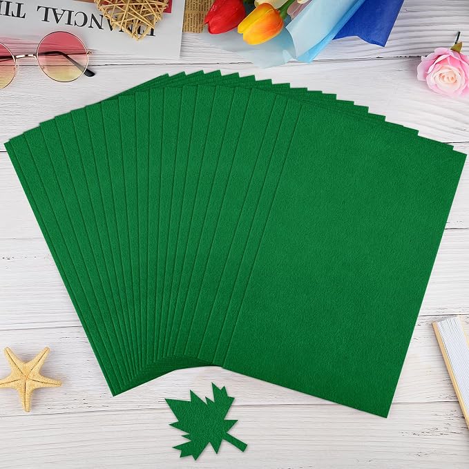 NACHLYNN 20Pcs Self Adhesive Felt Fabric Sheets 7"x11.5" /18x29cm Sticky Back - Image 4