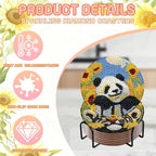 DOZEEZOP 8-Pack Diamond Art Coaster Kit - Image 5