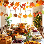 80PCS Wooden Fall Ornaments to Paint Thanksgiving Decorations, 10 Styles DIY - Image 5