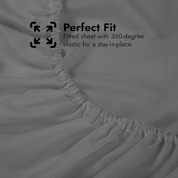 Royale Linens Extra Deep Pocket Full Fitted Sheet Only - Image 6
