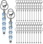 Tondiamo 24 Pcs Beadable Keychain Bars Bulk Beads by Tondiamo