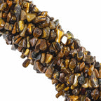 260pcs Natural Tiger Eye Crystal Beads Chips 5mm to 8mm Irregular Gemstone Beads by Ouubuuy