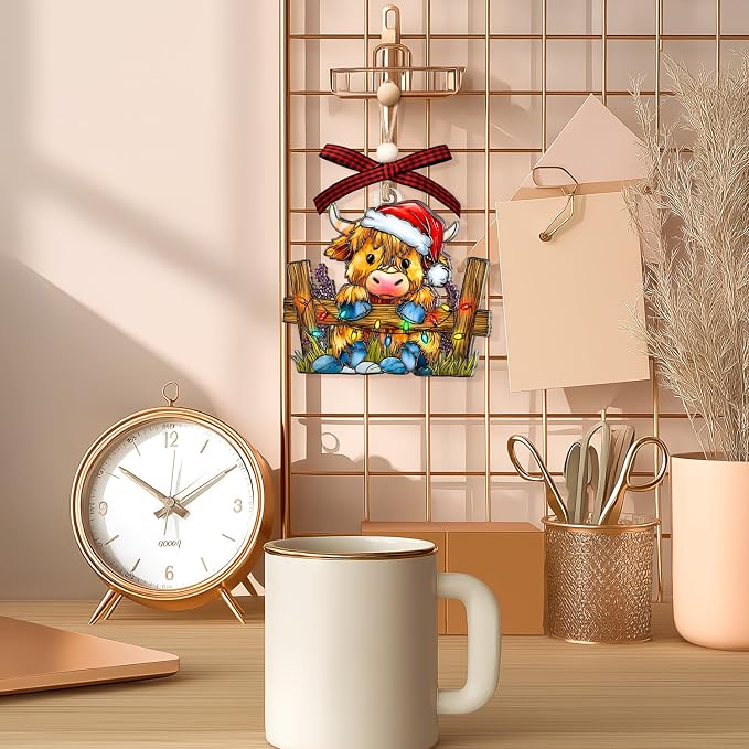 Highland Cow Christmas Ornaments - Image 7