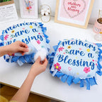 Chunful 6 Sets Christmas Fleece Tied Pillow Craft Kits Mothers are a Blessing - Image 3