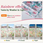 Coavas Window Privacy Film, Rainbow Stained Glass Decorative Window Clings - Image 4