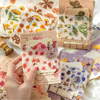 120Pcs Floral Textured Scrapbook Paper - Image 7
