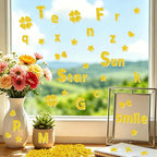 Glitter Foam Letter Stickers 335 Pcs Self-Adhesive Uppercase & Lowercase ABC - Image 5