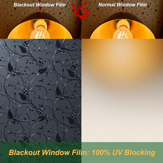 Niviy Privacy Window Film Frosted Window Glass Film No Glue Door Window Covering - Image 4