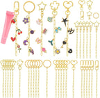 Ecoofor 50 Set Keychain Making Kit, 5 Style Metal Keychain Clips - Image 8