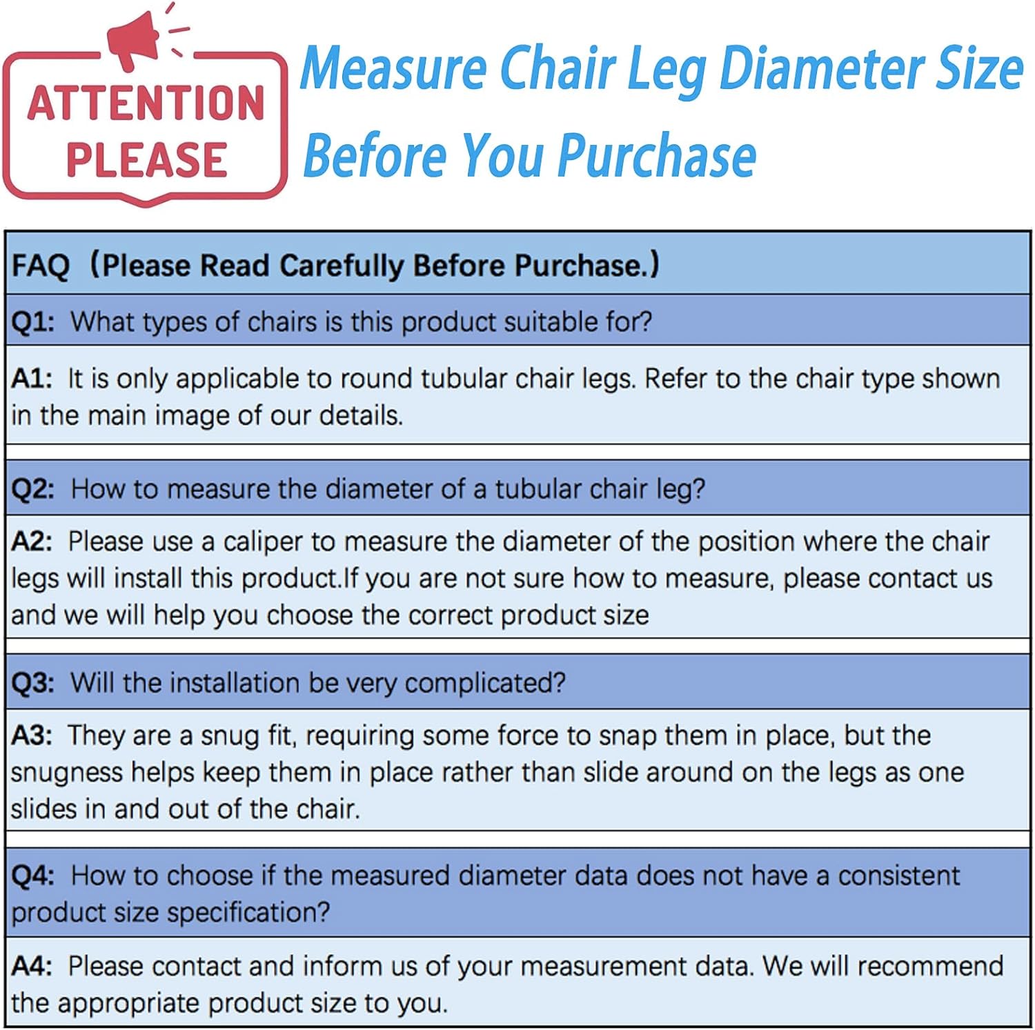 Rectangle U Shaped Chair Leg Tips Cap with Felt Pads,Furniture Feet Protector Slide Smoothly Glides,Protect Hardwood Floor No Scratches No Noise,Fit 19mm(3/4inch) Diameter Tubular Legs (Black 32PCS)