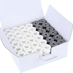 New brothread 144pcs 60S/2 Prewound Bobbin Thread Plastic Size A SA156 by Newbrothread