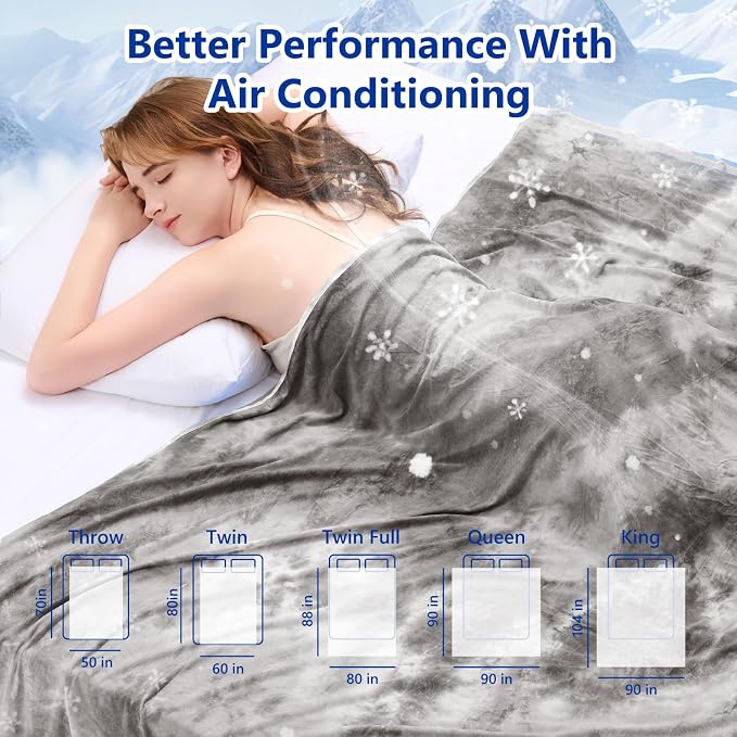 Topcee Cooling Blanket for Hot Sleepers and Night Sweats, 100% Oeko-Tex - Image 7