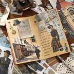 Vintage washi Stickers, Pre-Cut Ephemera Sticker Book - Image 5