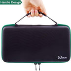 SIQUK Green EVA Dice Case with Detachable Tray and Handle - Image 6